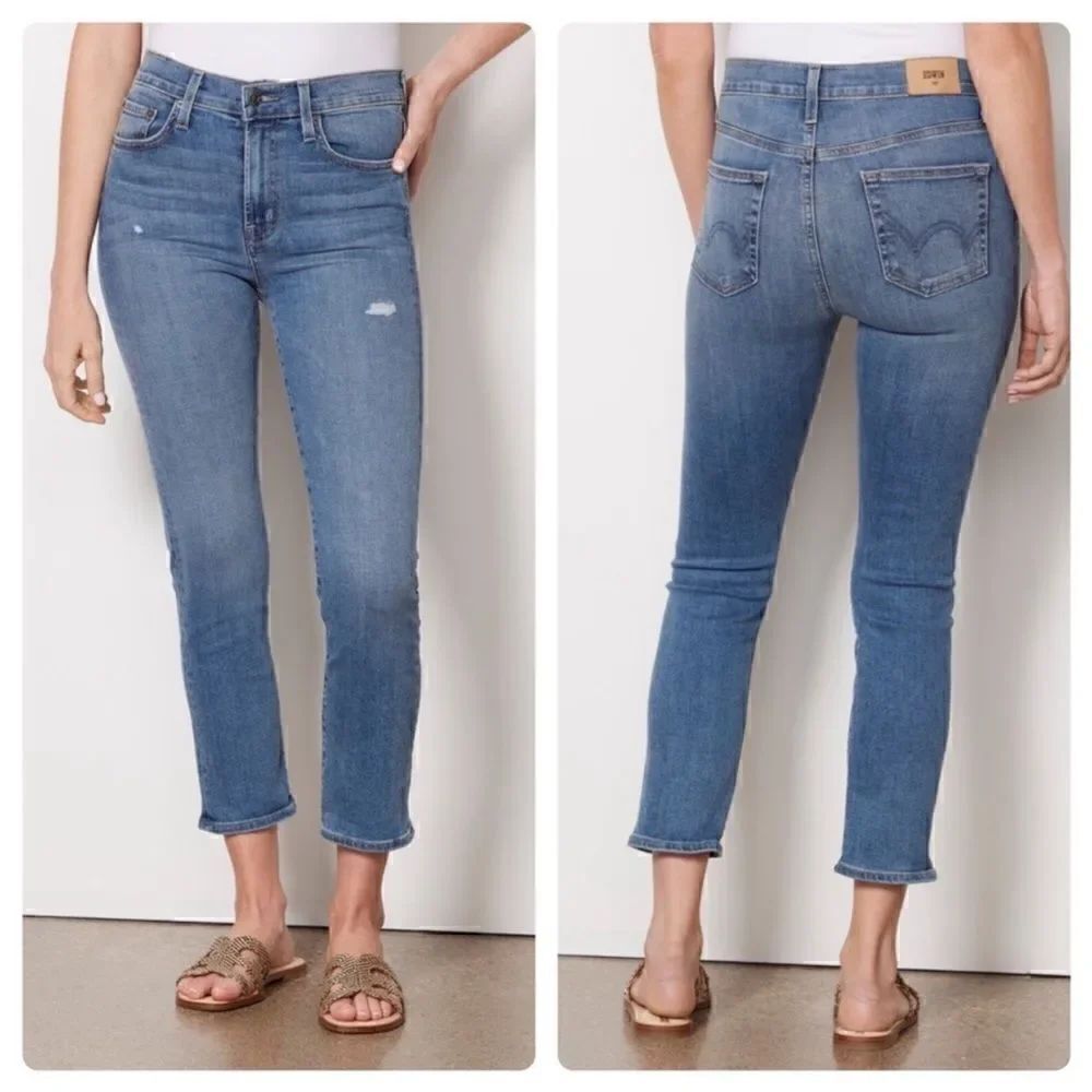 NWOT ANTHROPOLOGIE EDWIN Elin Crop Jean Wavelength Light Wash Blue Women’s 25
